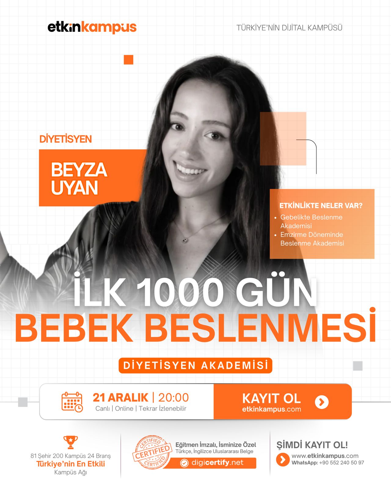 İlk 1000 Gün Bebek Beslenmesi etkinlik görseli