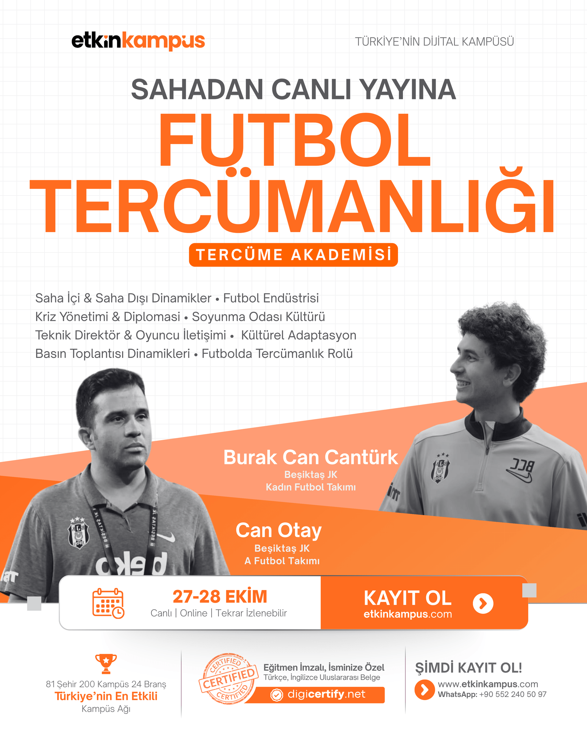 Futbol Tercümanlığı Semineri etkinlik görseli