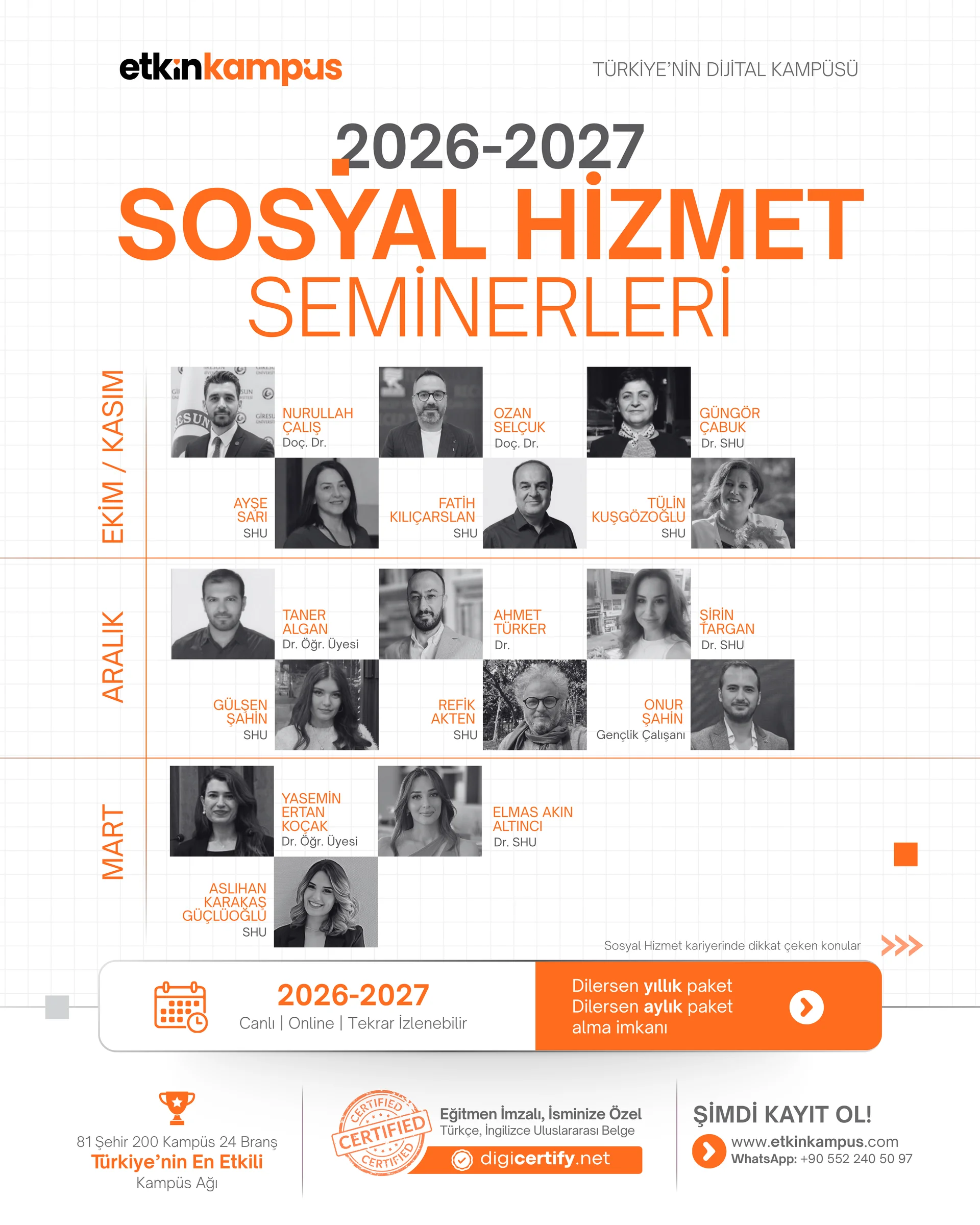 2026-2027 Sosyal Hizmet Seminerleri etkinlik görseli